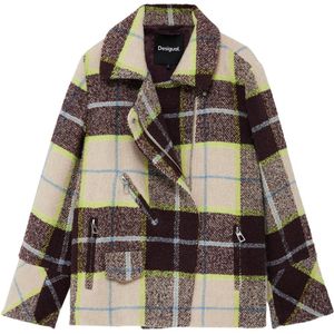 Desigual - Winterjas - Bruin - Korte Pasvorm - Licht Gevoerd