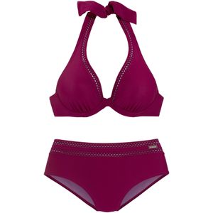 Look - Beugelbikini - Fuchsia - Polyamide
