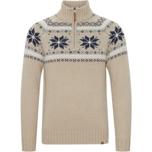 11 Project Trui 'Tim'  beige / blauw / wit