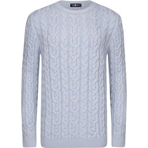 Jimmy Sanders - Ronde Hals Trui - Heren - Babyblauw