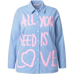 Angel of Style Blouse  hemelsblauw / rosa / wit