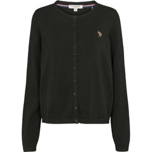 U.S. POLO ASSN. Gebreid vest 'Kimmi'  zwart