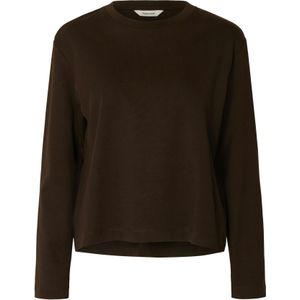 SELECTED Shirt 'SLFESSENTIAL'  donkerbruin