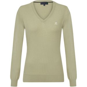 Sir Raymond Tailor Trui 'Verty'  lichtgroen / wit