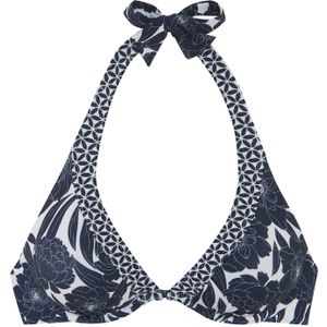 Look - Beugelbikini - Marine Gedessineerd - Recycling-Polyamide