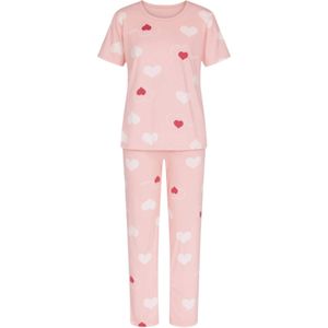 fashionshowcase Pyjama 'HEARTSTRIPE'  rosé
