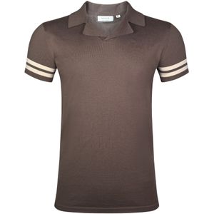 SikSilk Shirt 'Tournament Revere'  beige / bruin