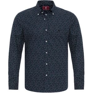 Williot Overhemd  navy / donkergroen / wit