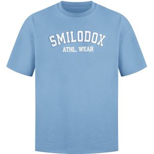 Smilodox Shirt 'Kayson'  blauw / wit