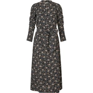 Dea Kudibal Jurk 'Yanna'  lichtbeige / navy / wit