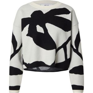 ABOUT YOU Trui 'Leona'  zwart / wit