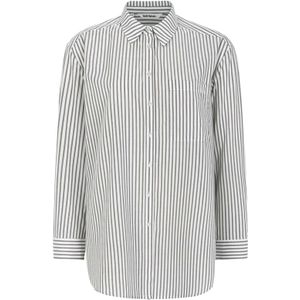 Soft Rebels Shirt 'SRVeronica'  donkergrijs / wit