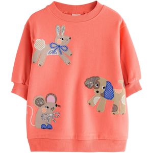 Next Jurk  beige / blauw / rood