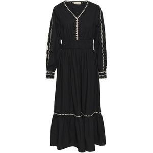 Cream Jurk 'Gwen'  zwart / wit