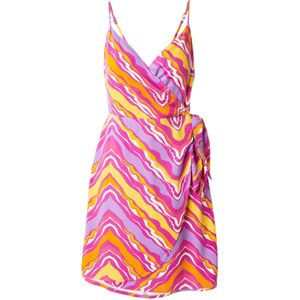 ONLY Jurk 'ONLALMA'  geel / lila / oranje / fuchsia