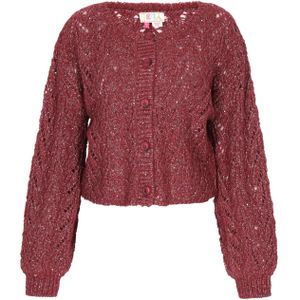 IZIA Gebreid vest  bourgogne