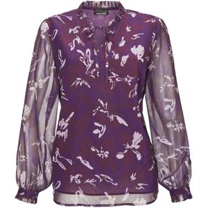 Goldner Blouse  ecru / bessen