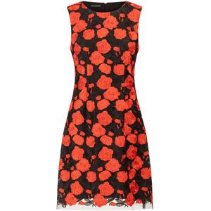 Kraimod Jurk  neonrood / zwart