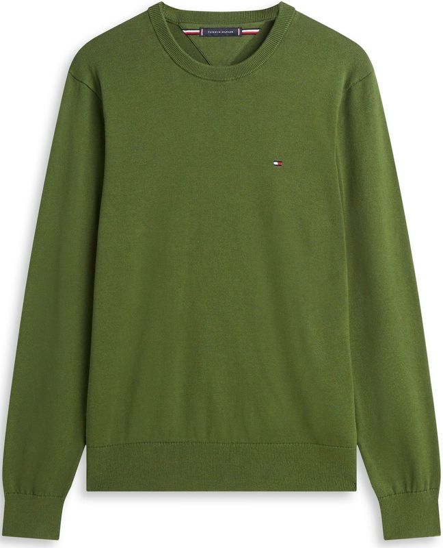TOMMY HILFIGER Trui 'Essential'  olijfgroen