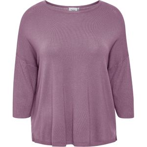 Fransa Curve Trui 'Blume'  donkerlila
