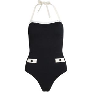 Karl Lagerfeld Badpak  zwart / wit