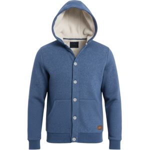 Ombre Sweatvest 'OM-SSZP-0186'  donkerblauw