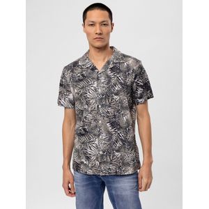 By Diess Collection Overhemd  beige / zwart / wit