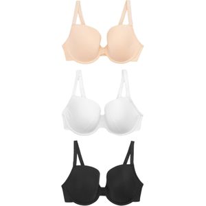 Next BH  beige / zwart / wit