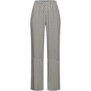 Lascana - Pyjamabroek - Zwart/wit gedessineerd - Met Edel Alloverpatroon