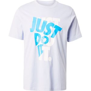 Nike Sportswear Shirt  hemelsblauw / lichtgrijs / wit
