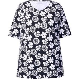 Ulla Popken Shirt  zwart / wit