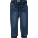 NAME IT - Baggy Jeans - Blauwzwart - Gevoerd met Fleece