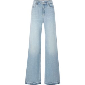 Jeans - Denim Blue - Riemlussen - Steekzakken - Ritssluiting