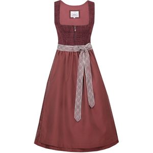 MARJO - Dirndl Röthlein - Bordeaux - 2-delig - Mouwloos