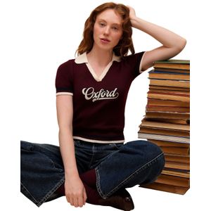 Colin's Trui  beige / wijnrood