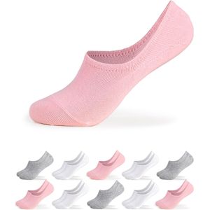 Occulto - Susi - Onzichtbare Sokken - Wit - Pak van 10