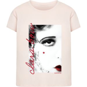 F4NT4STIC Shirt 'Clara Bow Hollywood Star'  rosé / rood / zwart / wit