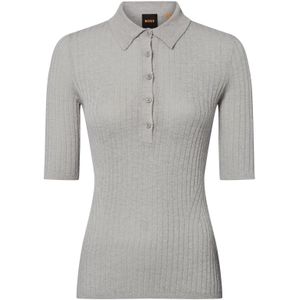 Pullovers - Silver - Scheerwolmix - Polokraag met Knopen