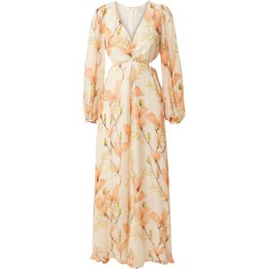 Oasis Jurk  crème / bruin / riet / oranje