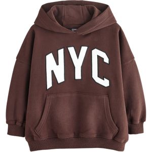 Next Sweatshirt  chocoladebruin / zwart / wit
