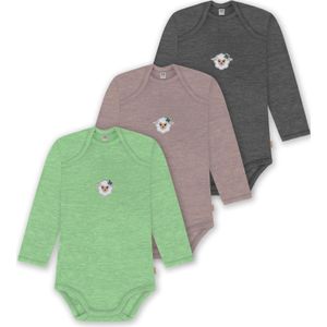 normani Rompertje/body 'Auckland'  beige gemêleerd / donkerbruin / lichtgroen / gemengde kleuren