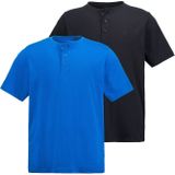 Shirts - Effen - Katoen - 2 Pack - Kwartmouw