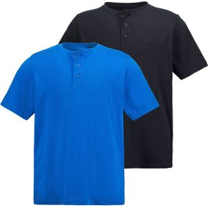 Shirts - Effen - Katoen - 2 Pack - Kwartmouw