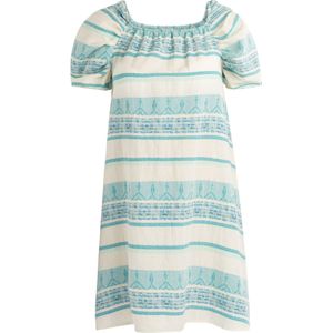 IZIA Zomerjurk  turquoise / natuurwit