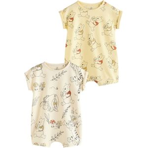 Next Rompertje/body 'Winnie The Pooh'  pasteelgeel / lichtgeel / kreeft / zwart