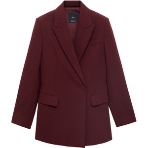 MANGO Blazers 'Iguana'  wijnrood