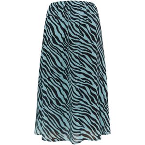 faina Rok  lichtblauw / zwart