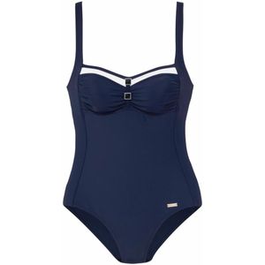 LASCANA - Badpak - Zwart - Polyamide/Elastan - Gewatteerde Cups