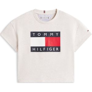 TOMMY HILFIGER Shirt 'Heritage'  marine / grijs gemêleerd / rood / wit
