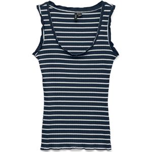 VERO MODA Top 'VMSEA'  navy / wit